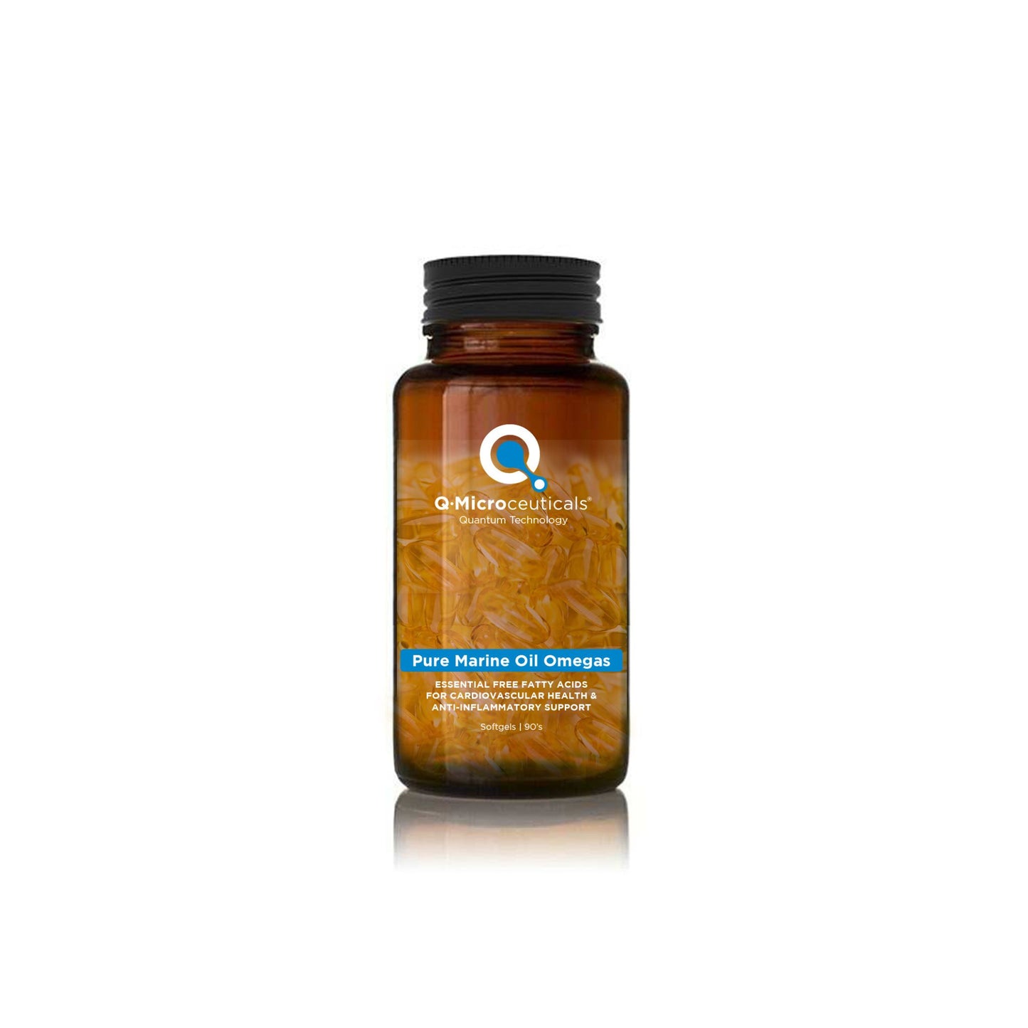 Q-Microceuticals PURE MARINE OIL OMEGAS 90s
