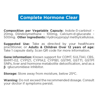 Q-Microceuticals COMPLETE HORMONE CLEAR 60s