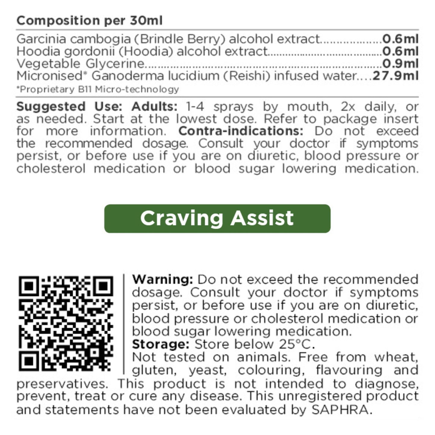Q-Microceuticals CRAVING ASSIST 30ml