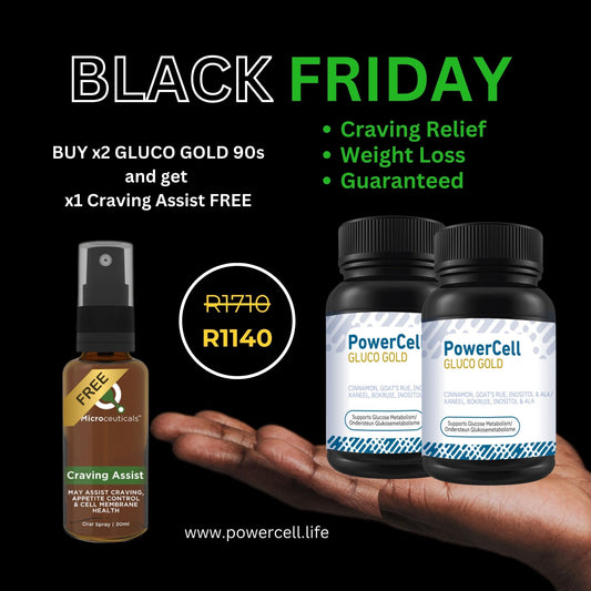 BLACK FRIDAY - BUY 2 GLUCO GOLD + 1 CRAVING ASSIST FREE
