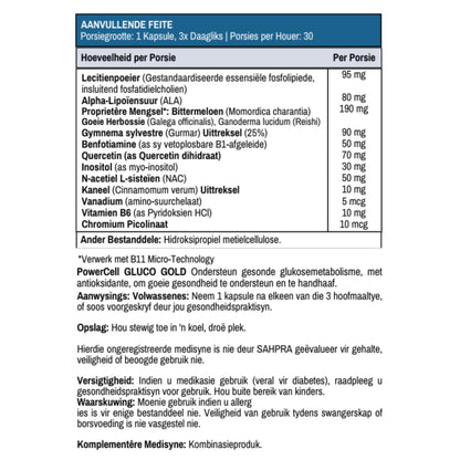 PowerCell GLUCO GOLD 90s Metabolism Master